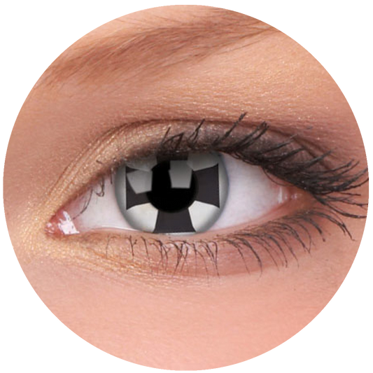 Black Cross Contact Lenses