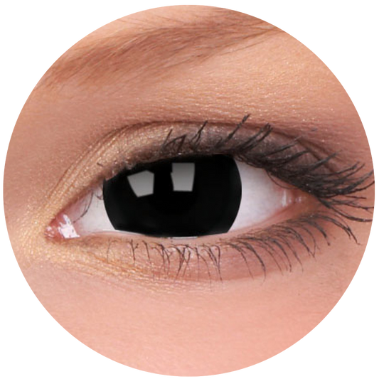 Mini Sclera - Black Titan Contact Lenses