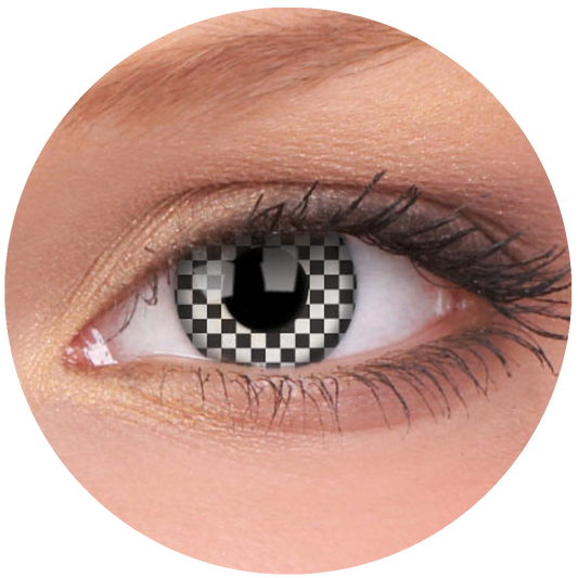 Chequered Contact Lenses