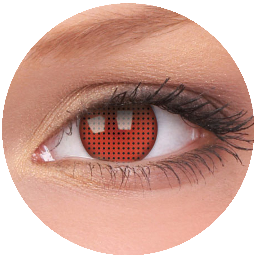 Red Screen Contact Lenses