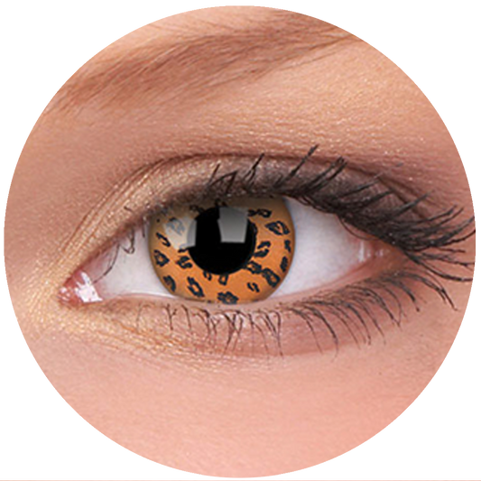 Yellow Leopard Contact Lenses