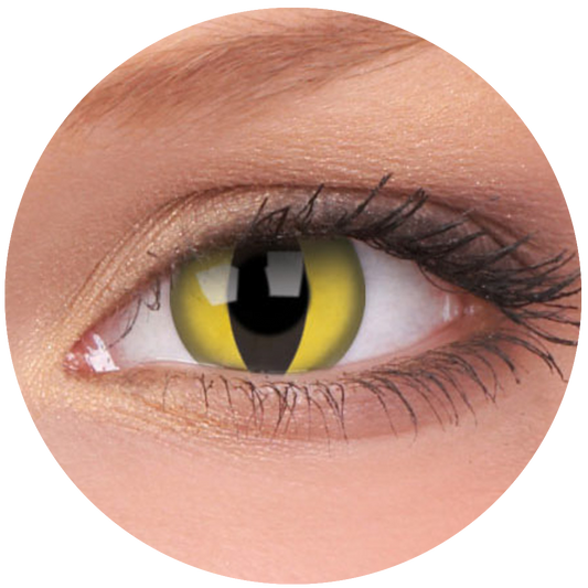 Yellow Cat / Cat Eye Contact Lenses