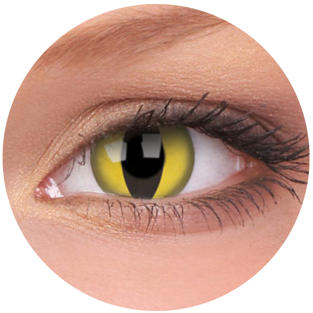 Yellow Cat / Cat Eye Contact Lenses