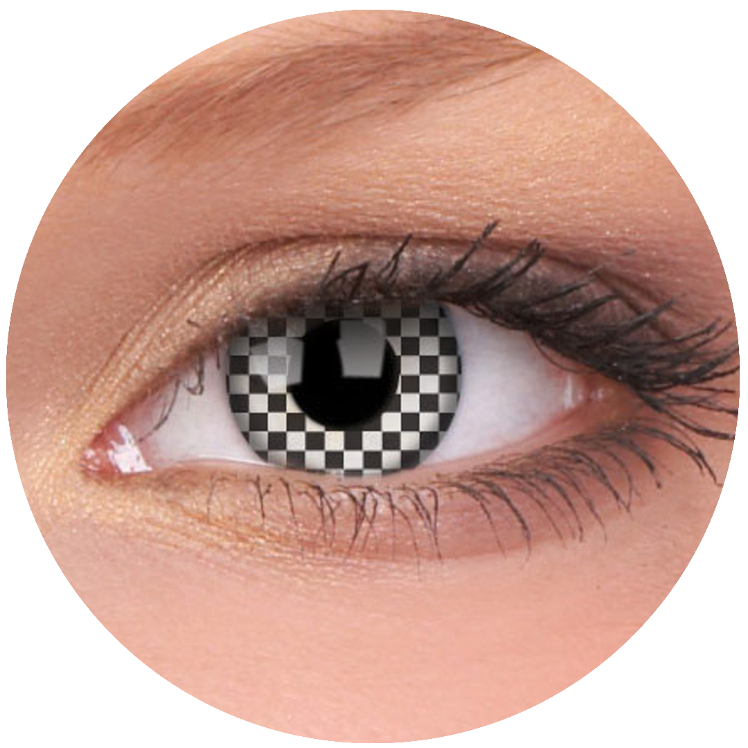 Chequered Contact Lenses