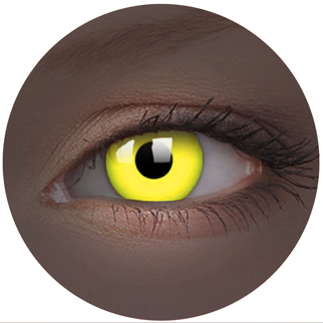 UV Yellow Contact Lenses