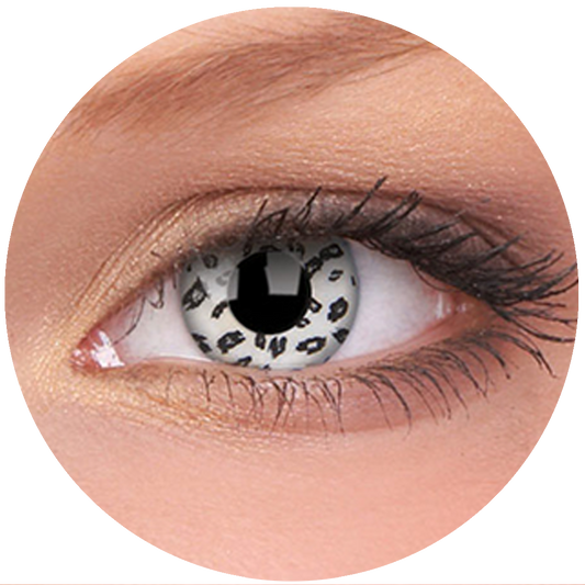 White Leopard Contact Lenses