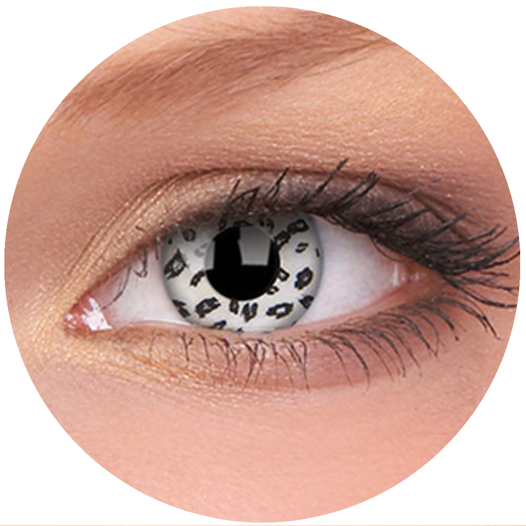 White Leopard Contact Lenses