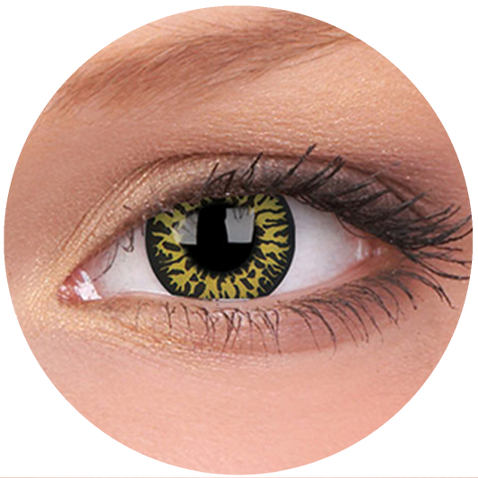 Yellow Eclipse Contact Lenses
