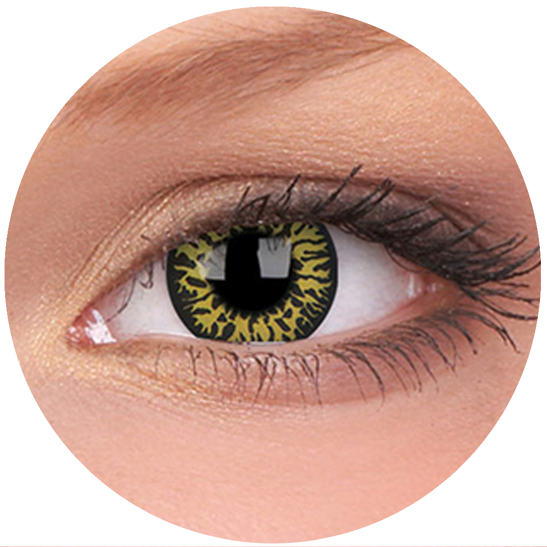 Yellow Eclipse Contact Lenses