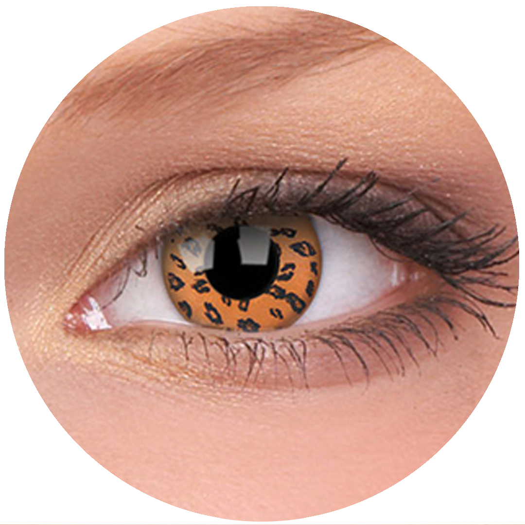 Yellow Leopard Contact Lenses
